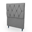 Ver imagem 4 de Cabeceira Estofada para Cama de Solteiro 90 Athena Suede