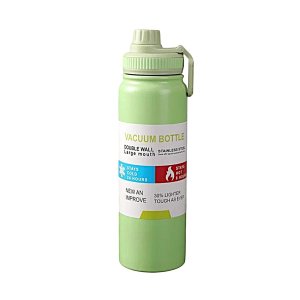 Garrafa Térmica Inox 800ml com Tampa:verde Claro
