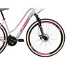 Bicicleta Aro 29 Ksw Sunny Retro 21v Freio a Disco Cesta Cor:branco+rosa;tamanho:15 - 5