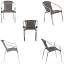 Ver imagem 5 de 7 Cadeira Maresia Aluminio Polido Fibra Sintetica Tr. Simples - Pedra Ferro