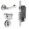 Fechadura Porta 4 Pinos Cil 7cm Multiponto Maçaneta FAN9003P - 1
