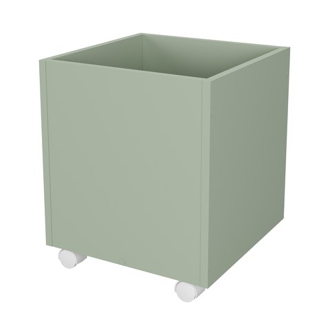 Baú Organizador de Brinquedos Mdf com Rodízios Plancasa Verde Jade