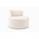 Ver imagem 3 de Kit Sofá Orgânico Feijão 2 Lugares 115cm Off White Veludo do Lar