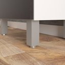 Ver imagem 5 de Gabinete de Banheiro Kit 03 Peças 45cm com Espelho e Lavatório Ref 452 Cewal - Branco/grafite