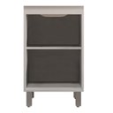 Ver imagem 3 de Gabinete de Banheiro Kit 03 Peças 45cm com Espelho e Lavatório Ref 452 Cewal - Branco/grafite