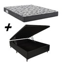 Ver imagem 1 de Cama Box Baú Casal + Colchão Ortobom Iso 1.0.0 D33 58x138x188