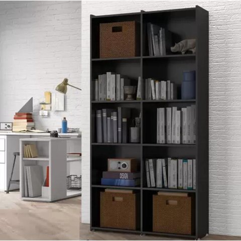 Estante Livreiro Holanda Preto Bela Casa