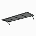 Ver imagem 2 de Toldo Fixo Policarbonato Alveolar Fume - 1,50m X 1,00m - Estrutura Preta