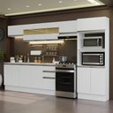 Ver imagem 1 de Armário de Cozinha Completa 100% Mdf 310 Cm Branco Smart 02 Xa