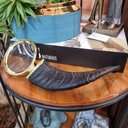 Ver imagem 2 de Lupa Decorativa Preta Chifre de Boi 9x9x26cm