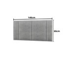 Ver imagem 6 de Cabeceira Casal Estofada com Led - Linho Cinza