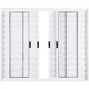 Ver imagem 1 de Janela de Aluminio Veneziana 6 Folhas sem Grade Linha Leve:1,00 X 1,20/branco
