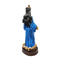 Iemanjá Católica Imagem Orixá Em Resina 15 Cm Axé Loja Mistica Iemanjá Católica 15 cm - 3