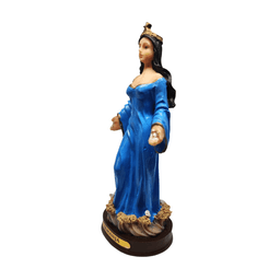 Iemanjá Católica Imagem Orixá Em Resina 15 Cm Axé Loja Mistica Iemanjá Católica 15 cm - 6
