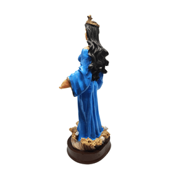 Iemanjá Católica Imagem Orixá Em Resina 15 Cm Axé Loja Mistica Iemanjá Católica 15 cm - 5