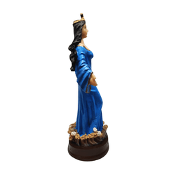 Iemanjá Católica Imagem Orixá Em Resina 15 Cm Axé Loja Mistica Iemanjá Católica 15 cm - 2