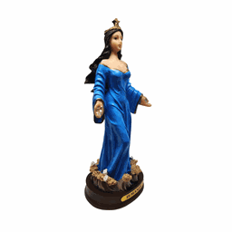 Iemanjá Católica Imagem Orixá Em Resina 15 Cm Axé Loja Mistica Iemanjá Católica 15 cm - 1