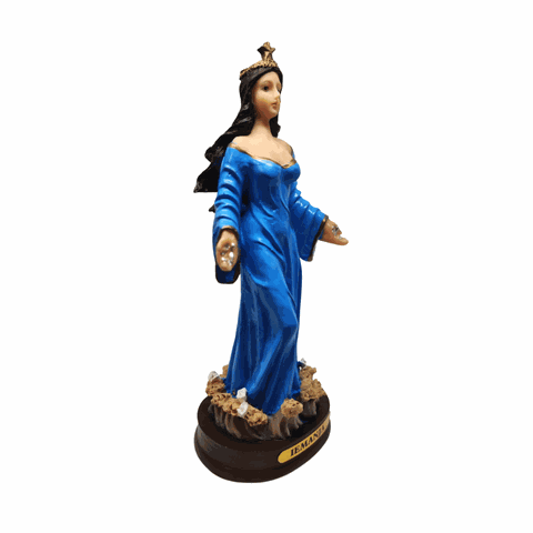 Iemanjá Católica Imagem Orixá Em Resina 15 Cm Axé Loja Mistica Iemanjá Católica 15 cm