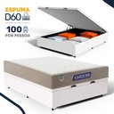 Ver imagem 2 de Cama Box Baú com Colchão Gazin de Espuma D28 Double Face Force Plus Casal 138cm