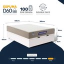 Ver imagem 3 de Cama Box Baú com Colchão Gazin de Espuma D28 Double Face Force Plus Casal 138cm
