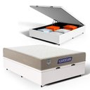 Ver imagem 1 de Cama Box Baú com Colchão Gazin de Espuma D28 Double Face Force Plus Casal 138cm
