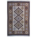 Ver imagem 1 de Tapete Sala Kilin Gashgai 200x300 Dupla Face Tribal 2 Bege