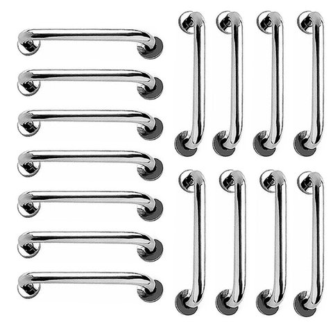Barra de Apoio 40cm Inox Kit 15 Unidades Banheiro Box Idoso Gestante Cadeirante Casa Quarto Suporte 