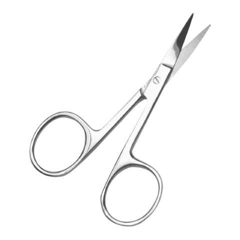 Tesoura Pequena para Unhas Ponta Curva Inox