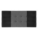 Ver imagem 1 de Painel Estofado Mini Cooper 164 Cm Cama Box Quarto Casal Queen Size Suede Preto/cinza