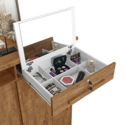 Cômoda Grande Organizadora 176cm Max New Lukaliam Freijo - 3