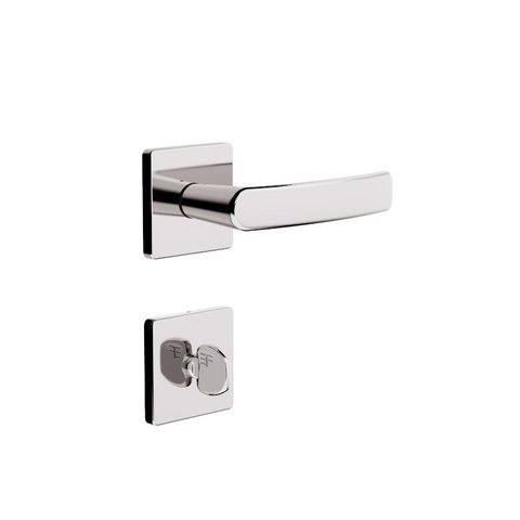 Fechadura Banheiro 740 Roseta Quadrada - Cromada 3f