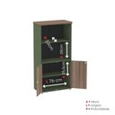 Ver imagem 7 de Armário Misto para Escritório 2 Portas com Prateleiras Linha PE40 Branco/Sálvia/Walnut