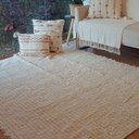 Ver imagem 1 de Tapete Artesanal Sala Quarto Algodão Caramelo Branco Cadere 250 x 350