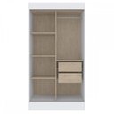 Ver imagem 3 de Guarda-Roupa Solteiro Lyon 2 Portas 2 Gavetas Branco - Doripel