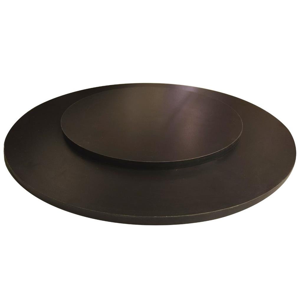 Prato Giratório para Servir na Mesa 60 Cm - Cor Preto - 2