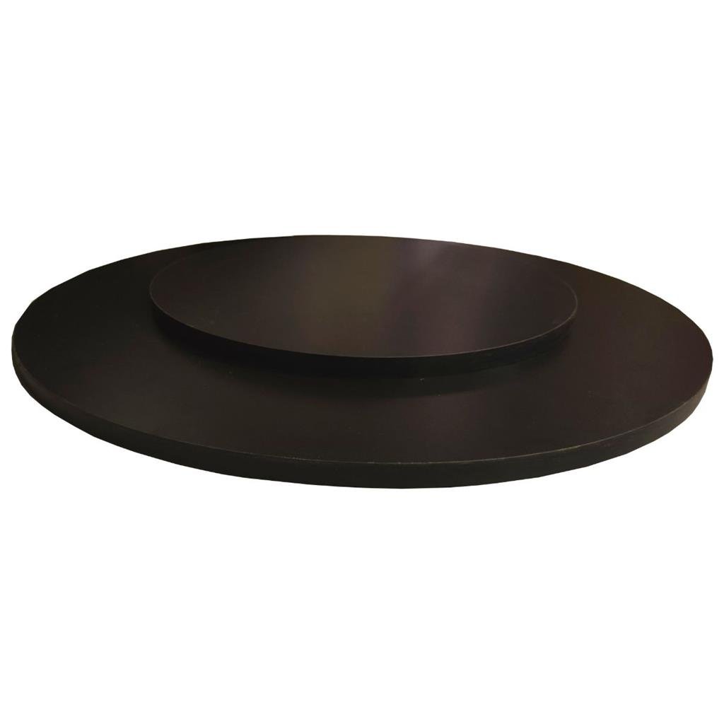 Prato Giratório para Servir na Mesa 60 Cm - Cor Preto - 3