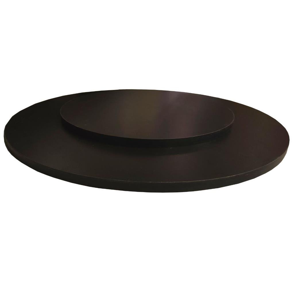 Prato Giratório para Servir na Mesa 60 Cm - Cor Preto - 4