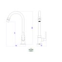 Ver imagem 2 de Torneira de Mesa para Cozinha 1167 Flex Plus Cromado - Deca