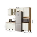 Ver imagem 6 de Armario de Cozinha com Balcão Fit com 11 Portas e 1 Gaveta Freijo-off White Freijo-off White