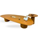 Ver imagem 1 de Kit Mesa de Centro Trendy Organica Duo 170x70cm Mais Lateral Organica 41cm em Freijo