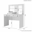 Ver imagem 3 de Penteadeira Camarim Capricho Jcm:off White