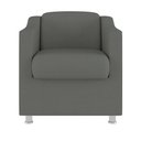Ver imagem 4 de Kit 6 Cadeiras Poltronas Decorativas Espera Clinica Dentista Cor:cinza