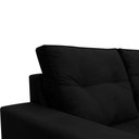Ver imagem 5 de Sofá 2 Lugares Onix 1,80m para Sala Confortavel Sued Herrero Cor:preto