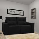 Ver imagem 1 de Sofá 2 Lugares Onix 1,80m para Sala Confortavel Sued Herrero Cor:preto