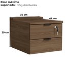 Ver imagem 4 de Gaveteiro de Mesa 2 Gavetas 36cm Frame F199 Munique