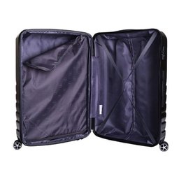 Conjunto Mala de Viagem e Bordo Pequena e Grande em Abs Ika Flex, Cadeado Tsa Embutido, Rodas Duplas - 5
