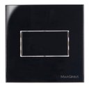 Ver imagem 1 de Linha Sleek Ebony Preto Moderno Interruptor Simples Para Móvel E Drywall Excelente Acabamento