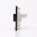 Ver imagem 3 de Linha Sleek Ebony Preto Moderno Interruptor Simples Para Móvel E Drywall Excelente Acabamento