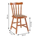 Ver imagem 2 de Mesa de Jantar 103lb e 04 Cadeiras 155lb Mel Brilho Piratini