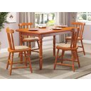 Ver imagem 4 de Mesa de Jantar 103lb e 04 Cadeiras 155lb Mel Brilho Piratini